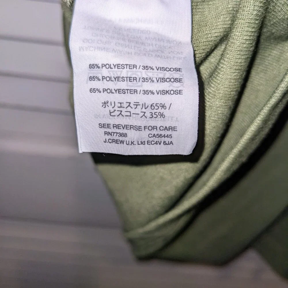 EUC J Crew Women's Drapey Two Tier Ruffle Tank Top Size XS Green Spring Preppy - Picture 9 of 9